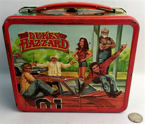 Vintage Dukes of Hazzard Metal Lunch Box 1980 Aladdin 